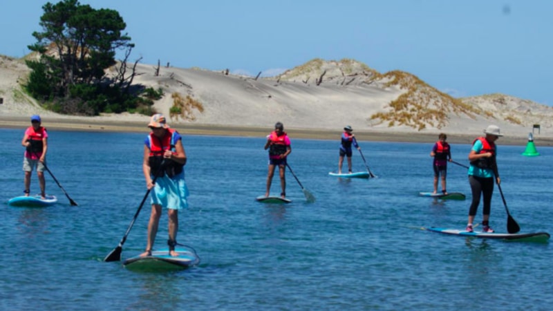 Take to the water and learn how to paddle board on the gorgeous Mangawhai harbour!